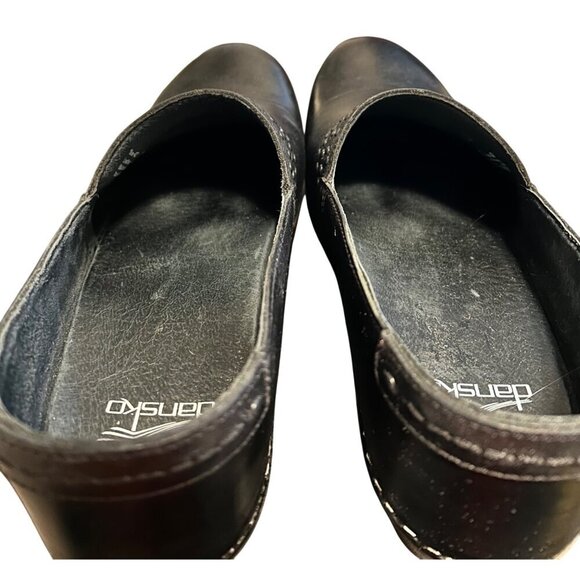 Dansko Womens Black Leather Clogs With‎ Stud Detail & Wood Heel Size 11.5 - Picture 7 of 7
